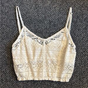 Elegant Cream Lace Women’s Top
